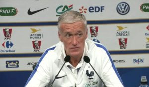 Foot - Elim. CM 2018 (H) - Bleus : Deschamps «Mbappé est un attaquant»