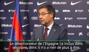 Référendum catalan - Bartomeu : "Piqué veut jouer avec l'Espagne"