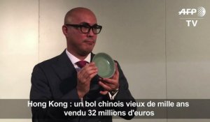 Hong Kong/Enchères: Prix record pour une céramique chinoise