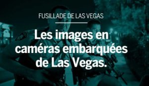 Las Vegas : les images de la police en caméras embarquées