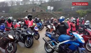 Brest. 200 motards en colère en route vers Châteaulin