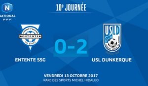 J10: Entente SSG - USL Dunkerque (0-2), le résumé