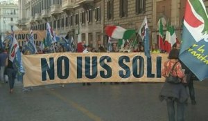 Manifestation anti-immigration à Rome