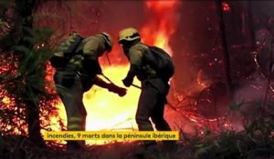 Des incendies ravagent l'Espagne et le Portugal