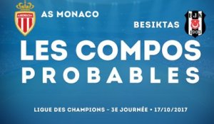 Les compos probables pour Monaco - Besiktas