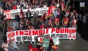 Manifestation à Marseille à l'appel de la CGT avec Philippe Martinez