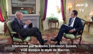 Pour VGE, Macron est "Vitalité, liberté et sens du risque"
