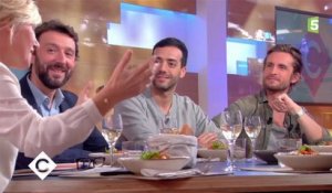Julien Clerc, Tarek Boudali et Philippe Lacheau au dîner - C à Vous - 20/10/2017