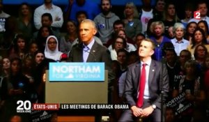 États-Unis : les meetings de Barack Obama