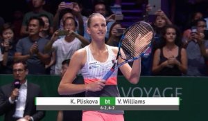 Masters - Pliskova domine facilement Venus Williams