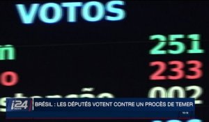 Brésil : les députés votent contre un procès de Michel Temer