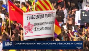 Catalogne: Carles Puigdemont ne convoque pas d'élections anticipées