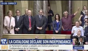 Le Parlement catalan a adopté une motion proclamant l'indépendance de la Catalogne