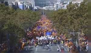 A Barcelone, les unionistes manifestent en masse