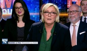 "Philippot? Qu'il s'occupe donc du nombre de ses adhérents", raille Le Pen