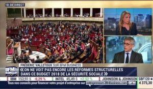 "On ne voit pas encore les réformes structurelles dans ce budget 2018 de la Sécurité sociale", Frédéric Valletoux - 31/10
