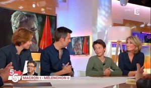 Des enfants de l'émission "Au tableau" parlent de Jean-Luc Mélenchon dans "C à vous"