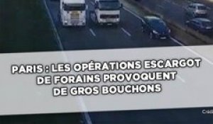 Paris: Les opérations escargot de forains provoquent de gros bouchons