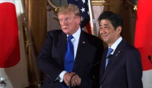 Corée du Nord: Trump affiche sa fermeté à l'unisson avec Abe