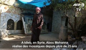 Syrie: un artiste continue ses mosaïques malgré la guerre