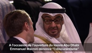 Abu Dhabi: Macron dénonce "l'obscurantisme"