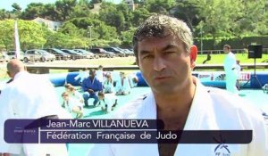 Séance de judo face à la mer : le "Judo Tour" fait escale à Martigues