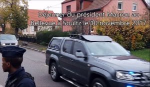 Emmanuel Macron a déjeuné au Bellevue (Soultz)