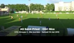 Saint Priest 0-1 Nice : le but niçois