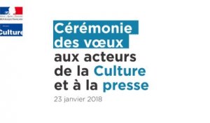 Cérémonie des vœux aux acteurs de la Culture et à la presse