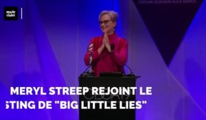 Meryl Streep arrive à 'Big Little Lies'
