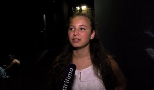 Lilou, 15 ans, qui chante et danse au cours du spectacle, nous livre ses impressions.