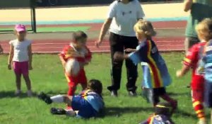 Les moins de 7 ans du rugby club Martigues-Port de Bouc en action !