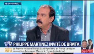 "Monsieur Macron rêve d'avoir des gens qui pensent comme lui autour de lui", dit Philippe Martinez