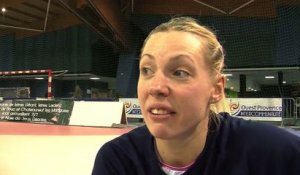 Réaction d' Ivana Vasin, passeuse du Istres Ouest Provence Volley