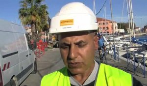 Ahmed Chiki de Spie Batignolles sur les travaux de contenairs à Port de Bouc
