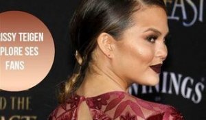 Chrissy Teigen, en pleurs devant ses fans