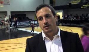 Le coach de Provence Basket Rémi Giuitta avant le match retour à Souffel