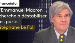 "Emmanuel Macron cherche à déstabiliser les partis" juge Stéphane Le Foll