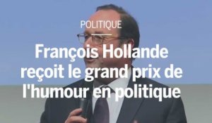 François Hollande reçoit le grand prix de l’humour