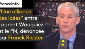 "Une alliance des idées" entre Laurent Wauquiez et le FN, dénoncée par Franck Riester
