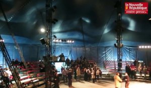 VIDEO. Châtellerault : les premiers pas du nouveau chapiteau de cirque