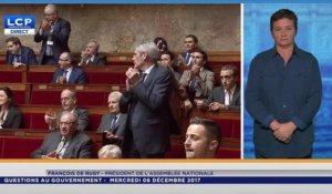 LCP  : François de Rugy rend hommage à Johnny à l'Assemblée Nationale-06dec2017