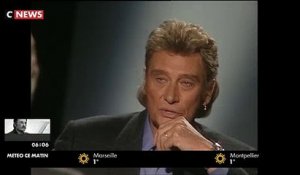 Le face à face entre Michel Denisot et Johnny Hallyday lors de "Mon Zenith à moi" en 1992