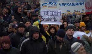 Ukraine : une foule réclame la libération de Mikheïl Saakachvili