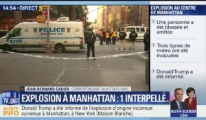 Explosion à New York: "La police a l'impression d'avoir maîtrisé la situation"