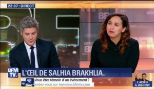 L'oeil de Salhia Brakhlia : Hommage à Johnny Hallyday, caméra embarquée au coeur du cortège.