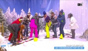 Les chroniqueurs de TPMP font du ski