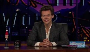 Harry Styles Steps In for James Corden on the 'Late Late Show' | Billboard News