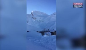 Un homme pense être suffisamment loin d'une avalanche à La Clusaz (vidéo)