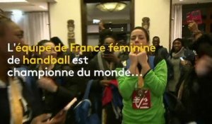 Handball : les Françaises fêtent leur titre de championnes du monde